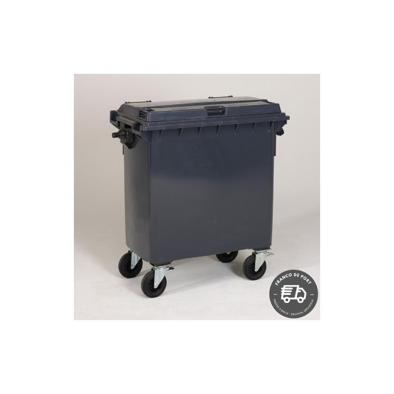Conteneur 770 L + Timon d'attelage
