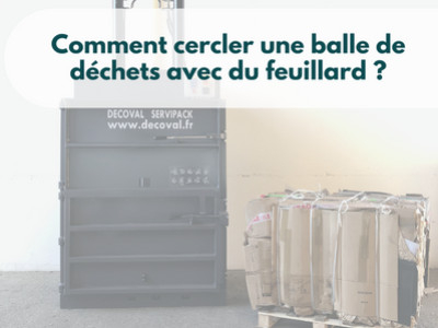 Cercler une balle de déchets avec du feuillard ?  | Presse à balle