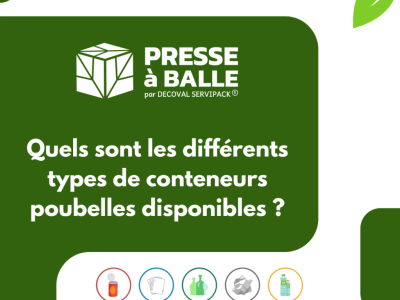 Quels sont les différents types de conteneurs poubelles disponibles ? 