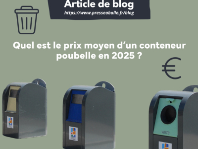 Quel est le prix moyen d'un conteneur poubelle 2026 ? 